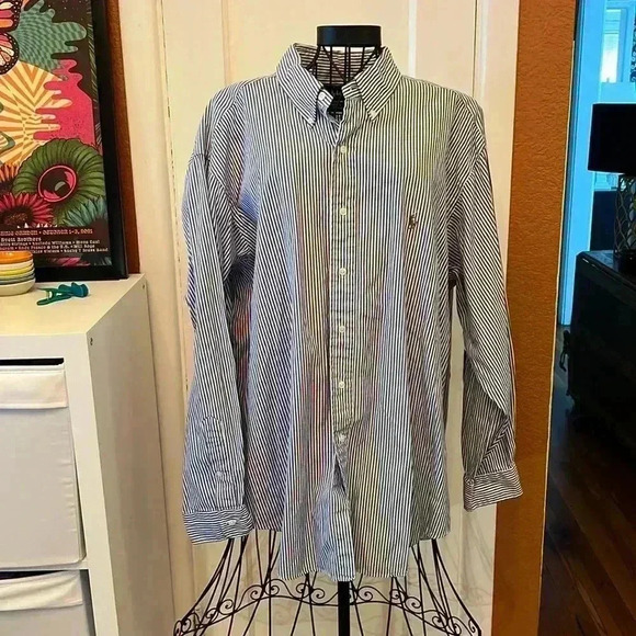 Ralph Lauren Button Down Shirt-Sz 17 1/2-35 - Picture 1 of 4